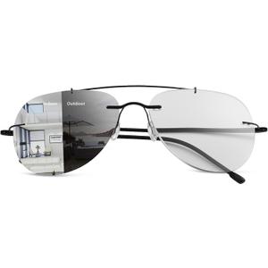 YIMI Photochromic Progressive Multifocal Reading Glasses for Men Women UV400 Computer Anti Blue Light Lightweight Eyeglasses, +1.50