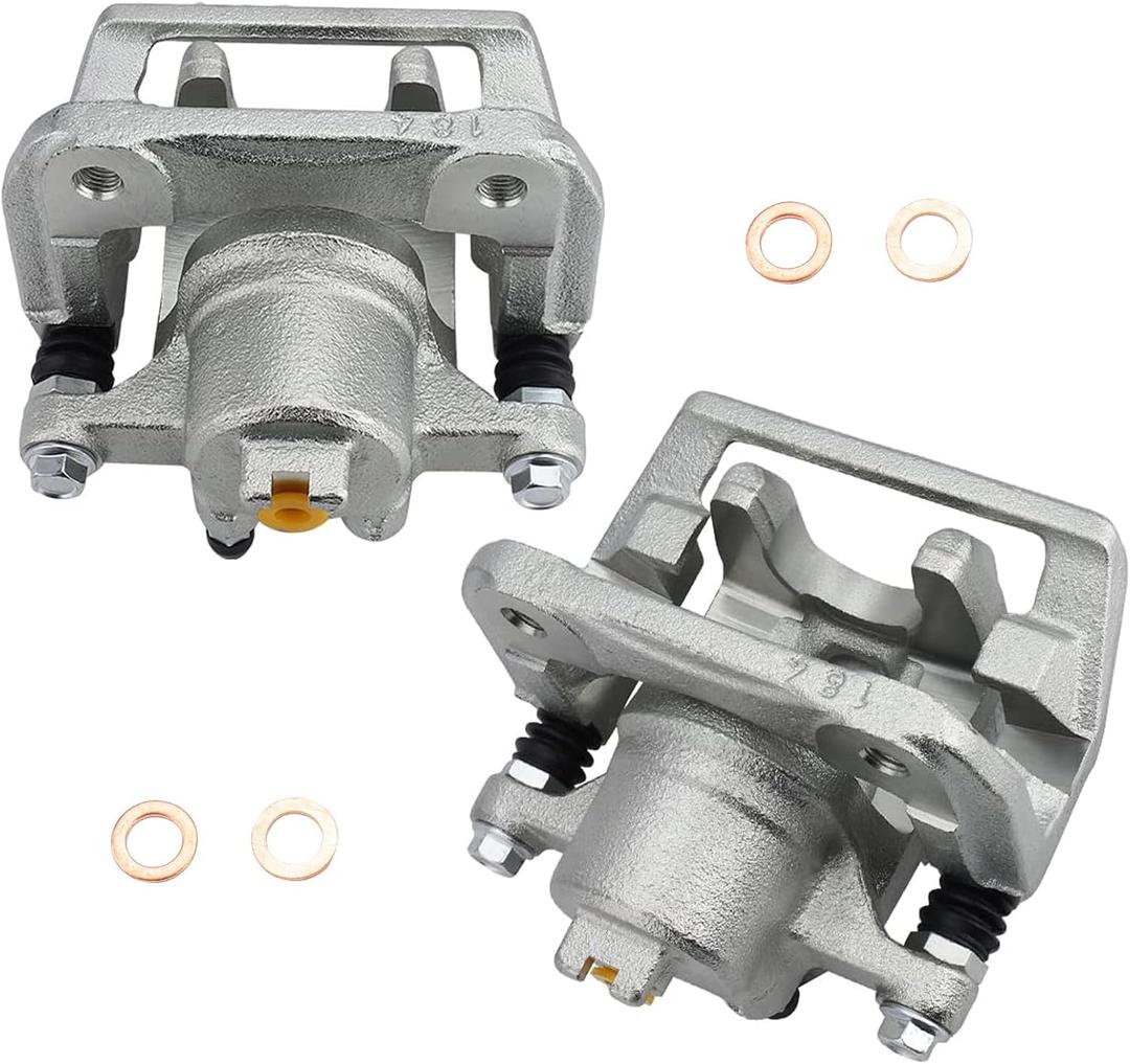 DRIVESTAR 19B2588 19B2589 Rear Brake Calipers, fit 2003-2011 for Honda Element, 2001-2003 for Acura CL/ 1999-2008 for TL, New Pair Left & Right