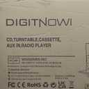 DIGITNOW Bluetooth Record Player Turntable with Stereo Speaker, LP Vinyl to MP3 Converter with CD, Cassette, Radio, Aux in and USB/SD Encoding, Remote Control, Audio Music Player Built in Amplifier