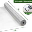 FOREHOGAR Aluminum Window Screen Mesh, 3'x25' Replacement Mosquito Net Roll for Sliding Door Repair, Insect Screening Proof for Patio, Porch, Balcony, Durable Resistant House DIY, Silver