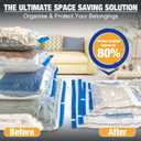 XX-Jumbo Size 48''X88'' Vacuum Storage Space Bags Extra Large for Blanket, Bedding, Comforters, Carpet, Sofa Pad Mattress, Pump Not Included (2 Pack)