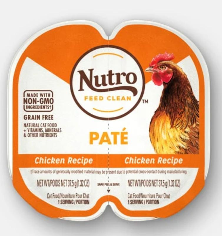 Nutro Perfect Portions Pate Chicken Recipe Wet Cat Food 24 pcs, BB Date 04/27/2026