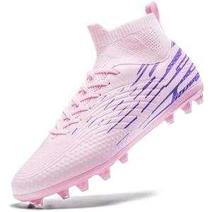Breooes Men’s Soccer Cleats Football Boots Women's Professional Training Soccer Shoes Big Boys Girls 37