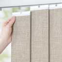 UNISHADES Vertical Blind Replacement Slats for Indoor Windows – Blackout Window Treatment for Home or Office, Room Darkening, 34-Pack Natural, 3.5" x 82.5"