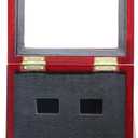 Sports Championship Rings Wooden Display case Shadow Box Without Rings (2 Slots)