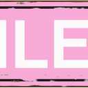 8 MILE RD Sign Rustic Street Metal Sign for Home Patio Garden Bar Farm House Garage Wall Decor Pink Tin Signs 16 X 4 Inch