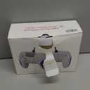 Kamylorus Wired Controller for PS-5/PC, Gaming Controller with Dual Vibration, Programmable/Remap/Turbo/RGB Light, 3.5MM Headphone Jack (White)