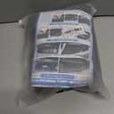 ZATOOTO Car Window Shade 4Pack Side Window Sunshade Single Layer Ventilation & Visibility & Sunshade Car Window Cover for UV Rays Magnet Reinforced for Non-Slip Travel with Bug Free(B Shape for Rear)