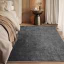 Non Slip Area Rugs for Living Room, 8x10 Washable Fluffy Soft Memory Foam Rug,Shag Throw Floor Carpet Indoor, Bedroom Rug for Kids Home Dorm Decor, Gray