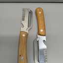 2PCS 3-in-1 Multifunctional Vegetable Peeler, Multifunctional Stainless Steel Peeler, Wooden Peeler, with Bottle Opener & Green Onion Comb Teeth, Kitchen Peeling Tool ﻿