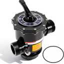 263085 Top Mount Multiport Valve Compatible with Pentair Tagelus Sand Filters,2 6-Positions Pool Filter Control Valve