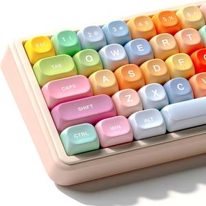 dagaladoo Cute Candy PBT Keycaps, Gunmy Bear MOA Keycaps Dye-Sublimation,Colorful Custom Keyboard Key caps Set for 100% 75% 65% 60% TKL US Layout Mechanical Keyboard