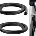 2PCS 2.62Ft Adjustable Automotive Weather Stripping Door Seal,Open-end Car Door Weather Stripping with Upgraded U-Shaped Fixing Steel Strip & Bayonet,Thickened Car Rubber Edge Trim