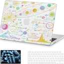 AKIT Compatible with MacBook Air 13 inch Case M5 2026 2025-2022 M4 M3 M2 A3449 A3240 A3113 A2681, Pattern Shell Laptop Case+Screen Protector+Keyboard Cover for MacBook Air 13.6 inch, Mystery Clear