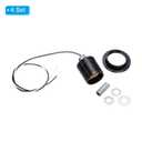 PATIKIL E27/E26 Light Bulb Socket, 4 Set Lamp Base Phenolic Full-Thread Holder with 50 CM/19.5 Inches Wire Lead for Incandescent LED Light Bulbs Replacement,Black