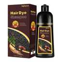 3-in-1 Chestnut Brown Hair Dye Shampoo for Women & Men, 16.9 Fl Oz Instant Hair Color Shampoo 100% Gray Coverage, Semi-Permanent Herbal Hair Dye, Gentle DIY Home Salon (Chestnut Brown)