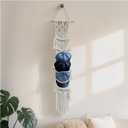 Baseball Hat Organizer,Hat Holder on Wall, Decorative Boho Macrame Hat Rack for Wall to Display Your Baseball Caps Collection