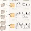 HyFanStr Purse Organizer Insert for Handbags,Tote Bag Organizer Insert Zipper Bag for Women, Handbag Organizer Inside Liner with 15 Pockets (XL, Beige)