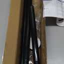 AIZESI Black Spring Tension Rod 28-50Inch, No Drill, Adjustable, Rust Resistant, Anti-Slip, 1PCS