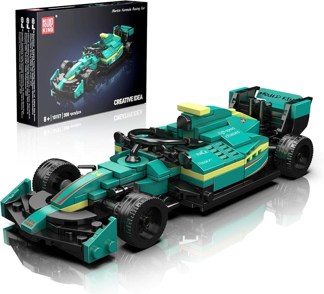 Mould King 10157 Formula 1 Racing Car Building Set, MOC Car Model Kits Toys, Vehicle Blocks Set Suitable for Boys to Build, House Decoration Gifts
