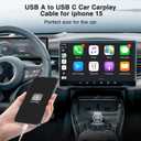 3-Pack [10FT+6FT+3.3FT] USB A to USB C Cable Car Carplay Cable for iPhone Air 17 16e 16 15 Pro Plus Pro Maxfor Galaxy S25/S24, for iPad Pro/Air/mini, for MacBook Pro/Air and More