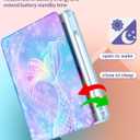 for iPad A16 Case - for iPad 10th Generation Case 10.9 Inch Women Cute Girls Pretty Girly Kids Teens Pretty Colorful Blue Purple Rotating Stand Folio Tablet Cover for Apple 10/11 2025