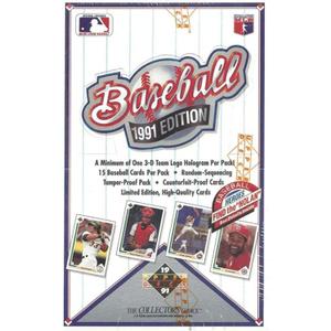 1991 Upper Deck Baseball High Series Card Box: Possible Aaron Autograph, Chipper Jones, Mike Mussina Rookie Cards