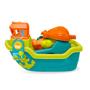 Sun Day Pirate Ship Beach Toy Set
