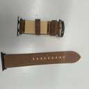 EDIMENS Leather Bands Compatible with Apple Watch 46mm 45mm 44mm 42mm(Series 1 2 3) Band Men Women, Vintage Genuine Leather Wristband Replacement Band Compatible for Apple Watch iwatch Series 10 9 8 7 6 5 4 SE (Classic Retro Walnut)