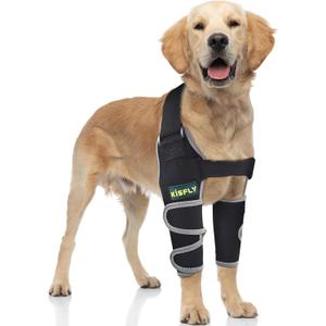 Dog Sleeves for Wounds Front Legs Prevent Licking Wound Dog Elbow Protector for Shoulder Dislocation Elbow Calluses Pressure Elbow Hygroma Dysplasia Osteoarthritis with Reflective Both Legs M