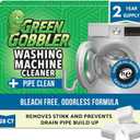 Green Gobbler Premium Washing Machine Cleaner & Deodorizer Tablets with Pipe, Drain & Hose Clean Technology | Front & Top Load Washers | 28 Count