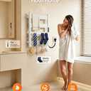 Wall Mounted Heated Towel Rack, 6-Bar Towel Warmer for Bathroom