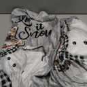 Horaldaily 6PCS Christmas Dining Chair Covers,Grey Snowman Stretch Removable Washable Slipcover Chair Protector for Dining Room Home Decor