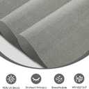 48" W x 72" L Heavy-Duty Outdoor Roller Shades - Waterproof Exterior Blinds for Porch/Backyard, 90% UV Protection Cordless Shade System, Dark Grey