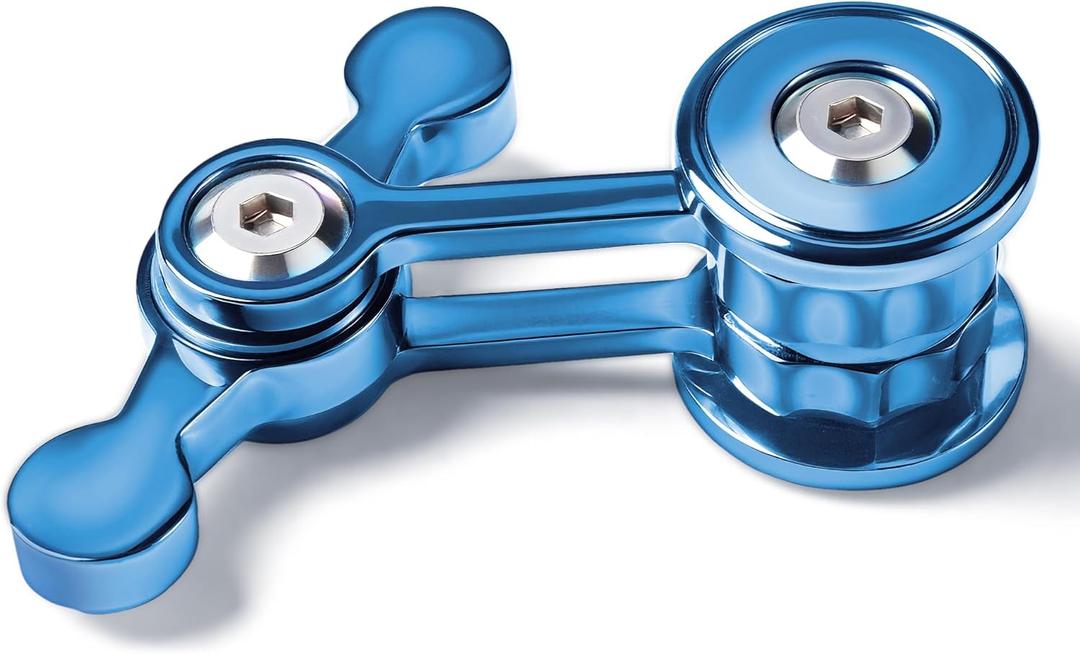 Fidget Spinner for Adults, Metal Silent Figette Office Desk Toy Quiet Cool Gadgets Gifts for Teen Boys Kid Anxiety Stress Relief Calm Down Sensory Autism Autistic ADHD Airplane Travel (Blue)