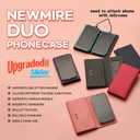 Duo Phone Case for 2 Phones | Multi Purpose Hiquality Leather Cell Phone Case, Cell Phone Wallet | Folding Variation | All Phone Types | iPhone, Galaxy, Motorola, etc |