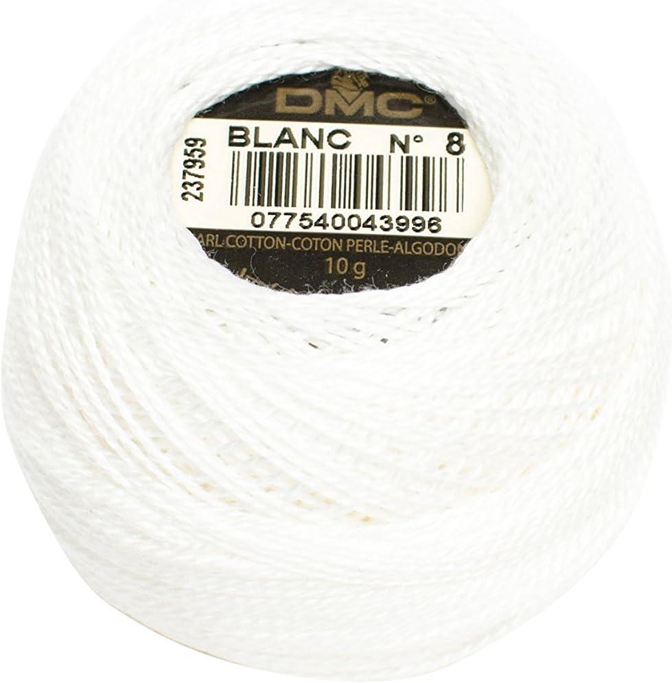DMC Pearl Cotton Ball Size 8 87yd, White