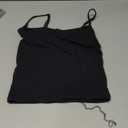 SUUKSESS Women Sexy Square Neck Tank Top Summer Y2K Going Out Basic Cami Shirt (Small, Black)