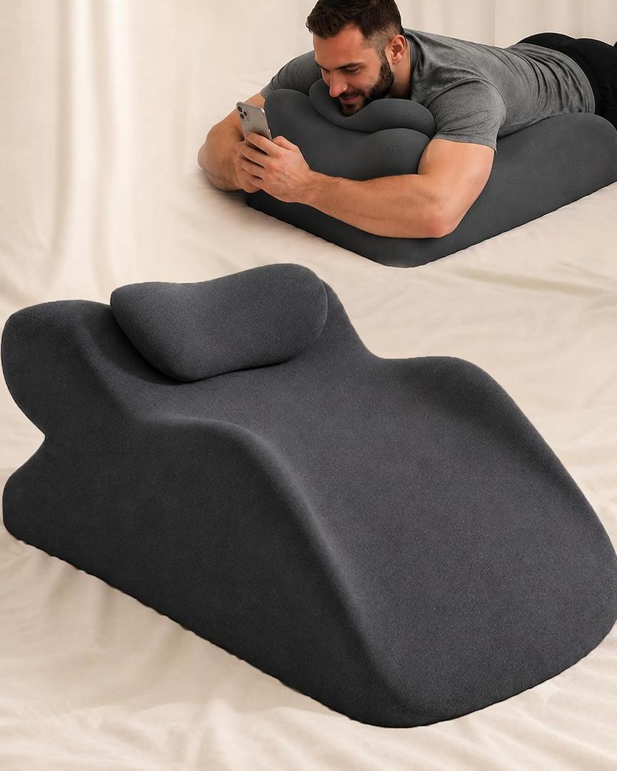 TAFFY'S Oversized Wedge Pillow, Extra-Firm Foam Body Pillow, X-Large