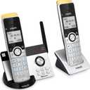 VTech IS8121-2 Super Long Range Cordless Phone 2300 Ft, DECT 6.0 Bluetooth Connect to Cell, 2 Handsets, Answering Machine, Smart Call Blocker (Silver/Black)