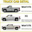 Rain Guards Compatible with 2014-2018 Chevy GMC Double/Ext Cab