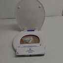 Mayfair Cameron White Toilet Seat, Non Slip Heavy Duty Wood, Easy Clean, Round