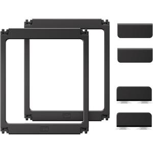 Acrylic Dog Playpen Indoor, O Series, 24" H, Black, 2 Panels