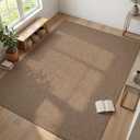 Easy Jute Area Rug Natural 8x10 Indoor Outdoor Rugs for Bedroom