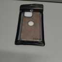 Casus Designed for iPhone 14 Pro Max Case Vegan Leather Slim Logo View Classic Luxury Elegant Thin Protective Cover (2022) 6.7" (Gray)