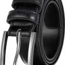 Marinos Premium Belt Men, Genuine Leather Dress Belt for Men, Casual Mens Belt in Gift Box (Black)