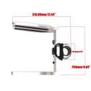 Mojiate Made Wakeboard Rack, Polished Aluminum Wakeboarding Tower Holder, Adjustable Angle Base to Level with Boat (M8303)
