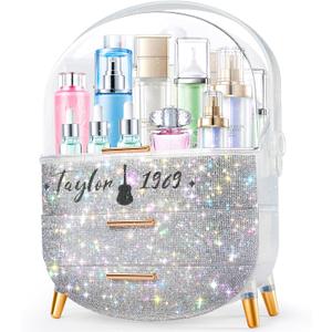 Teen Girls Gift Makeup Organizer,Skincare Organizer Jewelry Storage,Cosmetics Storage and Display Case,Make Up Holders and Organizers for Countertop,Bathroom Organizer (Taylor)