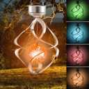 Solar Lights Outdoor Yard Decor Wind Chimes LED Colour Changing Hanging Light for Design Decoration for Garden, Patio, Balcony,Lawn Birthday Gifts for Women Mom Grandma