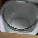 Folinstall Wide Mouth Apothecary Jar with Lid, 0.5 Gallon Glass Jar for Kitchen Storage and Laundry Room Organization, 72 oz Clear Glass Container for Cookie, Candy, Sugar, Flour, Nuts